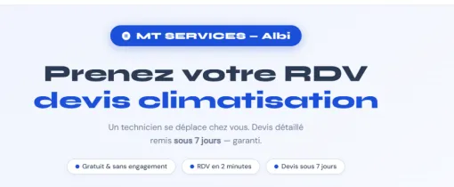 Installation Climatisation Albi : Réservez votre Devis Gratuit en Ligne !, Lescure-d'Albigeois, MT SERVICES