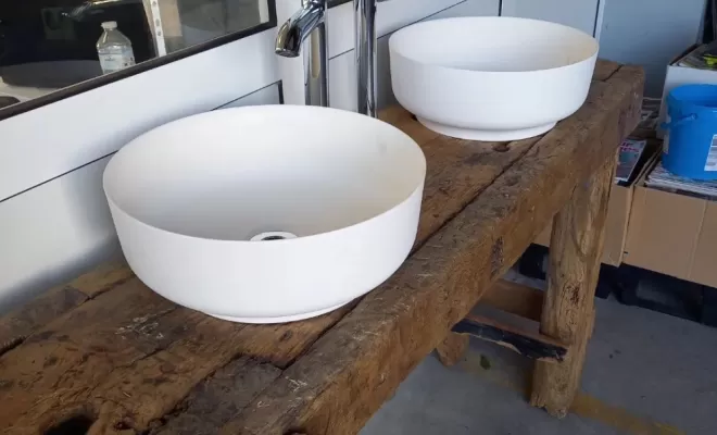 Création meuble vasque pour salle de bain, Lescure-d'Albigeois, MT SERVICES