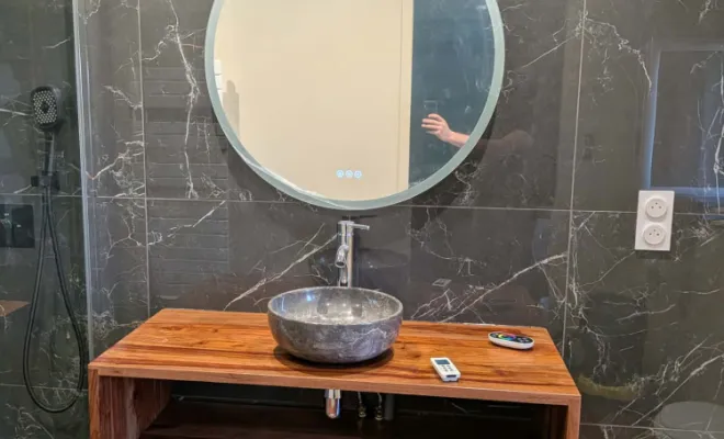 Création meuble vasque pour salle de bain, Lescure-d'Albigeois, MT SERVICES